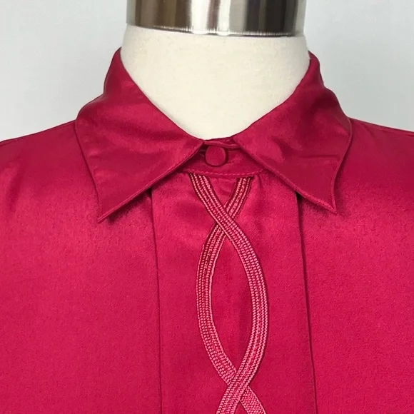 Vintage Yves St. Clair Red Blouse - Picture 8 of 15